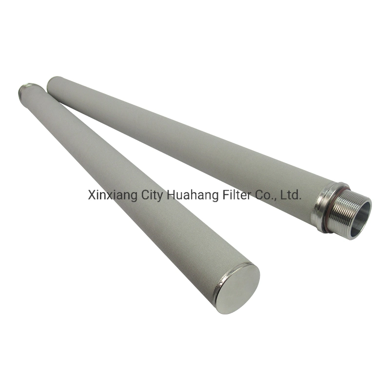 Porous sintered stainless steel filter /titanium powder sintered filter for wine filter cartridge